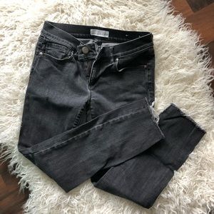 Loft modern skinny washed black jeans size 0